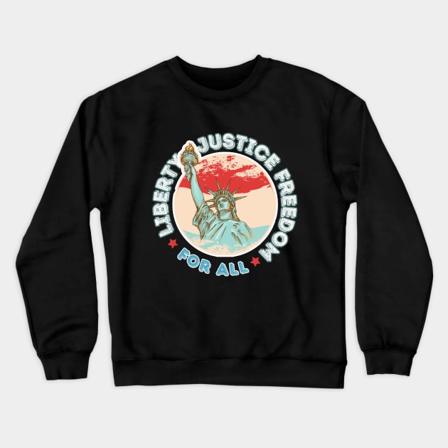 Freedom for all Crewneck Sweatshirt by Turtokart